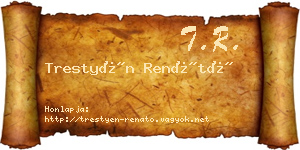 Trestyén Renátó névjegykártya