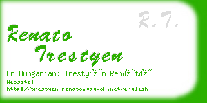 renato trestyen business card